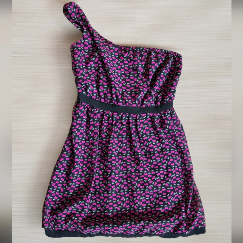 BeBop cherry print one shoulder mini dress Y2k Style - Picture 10 of 10